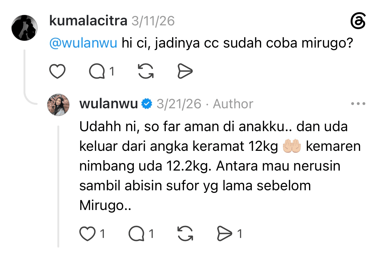 Review Threads Mirugo 8